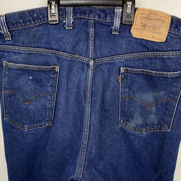 Levis Jeans Men's 44x30 Blue 80s‎ VTG Orange Tab 20505-0216 Made in USA Vintage - Picture 5 of 16